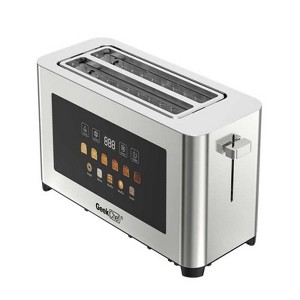 SEVOBAL Toasters Four-Slice Wide Slot Stainless Steel Toaster with Touch Controls for Family Use, Silver, 15.63"*6.3"*7.09" - 1 of 4