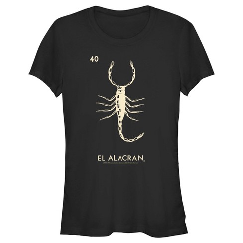 Juniors Womens Loteria El Alacran Card Number 40 T-shirt : Target