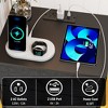 Gulches 2-Pack Modern Nightstand with Charging Station & LED Light - Stylish Bedside Tables - 3 of 4