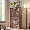 Farmhouse 7 Drawers Dresser for Bedroom,  57″ Tall Dressers w/Roman Column - 2 of 4