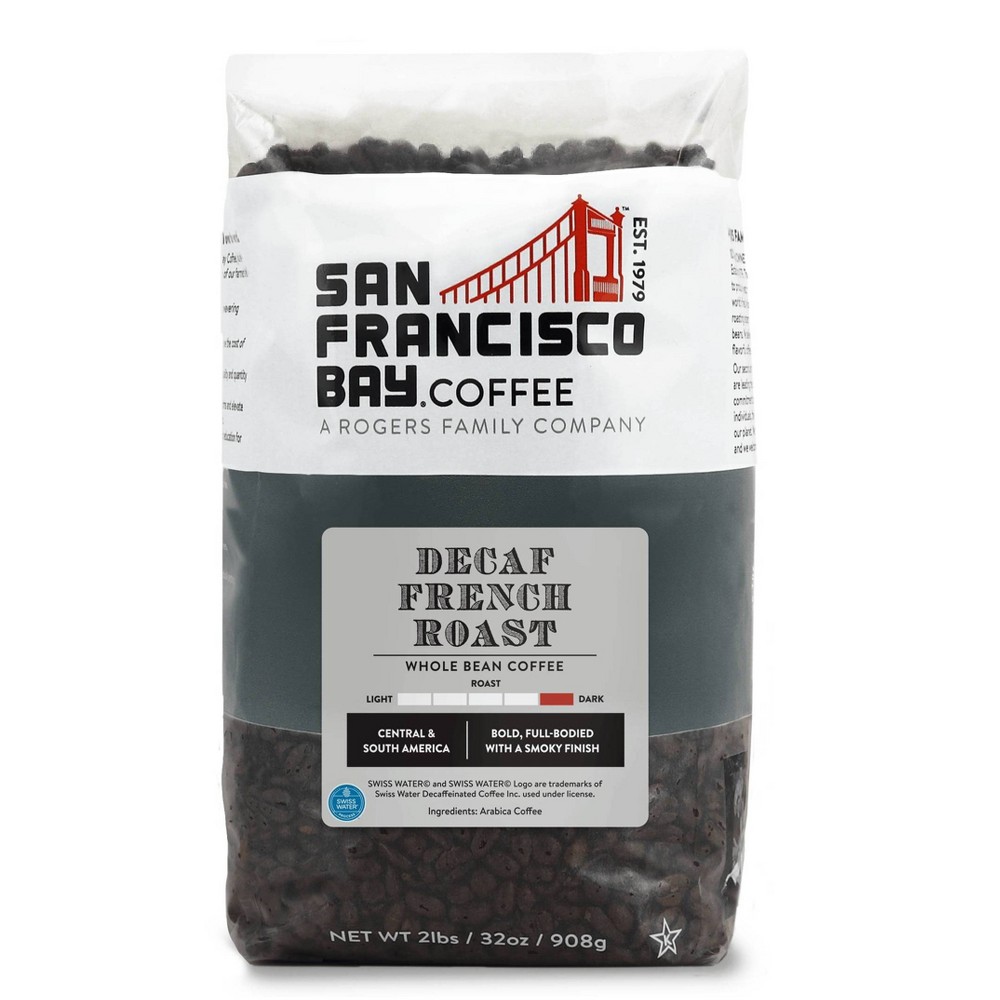 Photos - Coffee San Francisco Bay  French Dark Roast Decaf Whole Bean  - 32oz