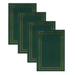 8.66" x 13.18" (Set of 4) Traditional Photo Album Set Green - Kate & Laurel All Things Decor