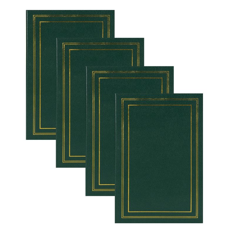 8.66&#34; x 13.18&#34; (Set of 4) Traditional Photo Album Set Green - Kate &#38; Laurel All Things Decor, 1 of 6