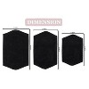 Waterford Collection Tufted Bath Rug, Extra Soft and Absorbent, Non-Slip Bath Mats, Machine Washable bath rugs for Bathroom, 3 Piece Set, Black - 3 of 4