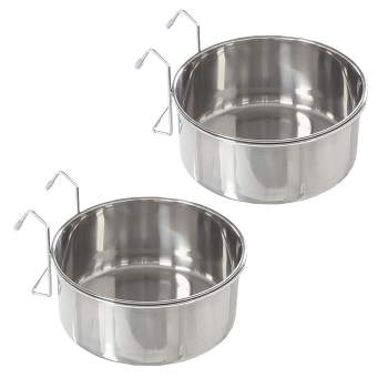 Elevated Dog And Cat Bowls - Decorative 6.5-inch-tall Raised Stand With 2  Stainless-steel Food And Water Bowls - Hold 40oz Each By Petmaker (black) :  Target