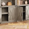 CuisinSmart 68.7" Tall 5-Shelf Bookcase, Farmhouse Wooden Bookshelf, Freestanding 5-Tier Display Cabinet for Living Room, Bedroom, Office - 4 of 4