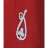 LA LEELA Women's House Daily Routine Evening Wear Loungewear Casual Ladies Bikini Kaftan Tunic Vacation Coverup Mini Caftan for Women 2X-3X Red, Solid - 3 of 4
