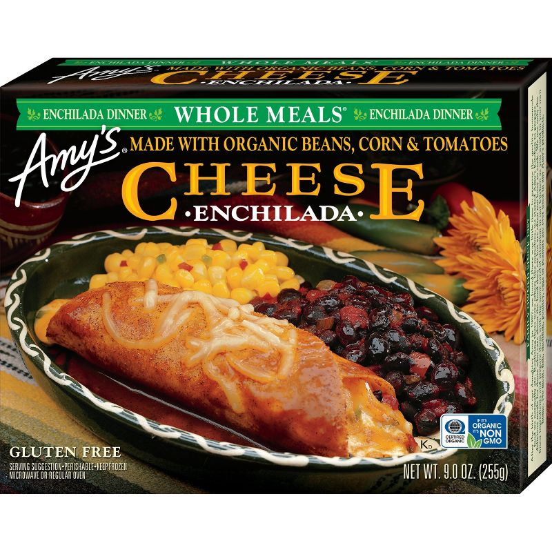Amy&#39;s Gluten Free Frozen Cheese Enchilada Meal - 9oz, 1 of 6