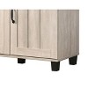 Kumasinova 3-Door Shoe Cabinet with Metal Handles Modern 4-Tier Shoe Storage Cabinet with Adjustable Shelves for Bedroom,Living Room,Light Gray - 4 of 4