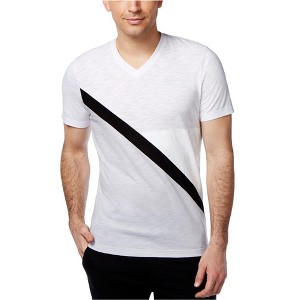 I.N.C International Concepts Mens Odysseus Spliced Basic T-Shirt, White, X-Large - 1 of 1
