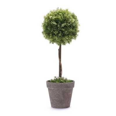 Melrose Potted Topiary Tree 17.5"H