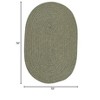 Colonial Mills Softex Check Area Rug - Myrtle Green Check 6' round - 2 of 2