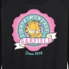 Women's - Garfield - I Hate Mondays Badge Lightweight French Terry Wide Neck Long Sleeve Shirt - 2 of 4