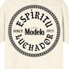 Modelo Pablo Dier Signature Crew Neck Short Sleeve Natural Men's T-shirt - 4 of 4