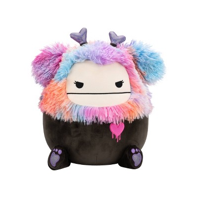 Squishmallows 12" Frumpy Girly Goth Black Bigfoot with Heart Headband Plush