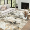 Washable Runner Rug – Modern Non-Slip Abstract Marbled Indoor Carpet for Kitchen, Hallway, Bathroom - 2 of 4