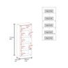 SEVOBAL Bathroom Storage Cabinets Wall Mounted Mirror Medicine Cabinet with Open Shelves for Bathroom, White, 5.9"*11.8"*28.3" - 2 of 4