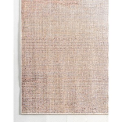 Multi Abstract Rectangular Stain-Resistant Synthetic Area Rug