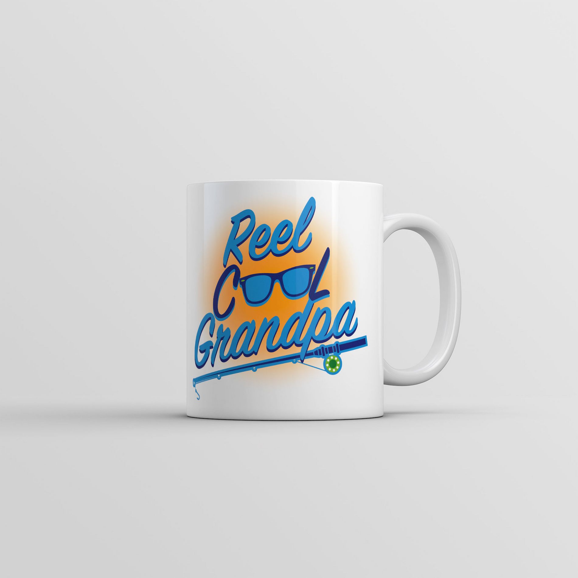 Crazy Dog Reel Cool Grandpa Mug Funny Sarcastic Fathers Day Fishing Coffee Cup-11oz