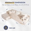 MAXYOYO 104" Modular Sectional Sofa Couch, with L-Shape Chaise, Modern Boneless Couch for Living Room, No Assembly Required - 3 of 4