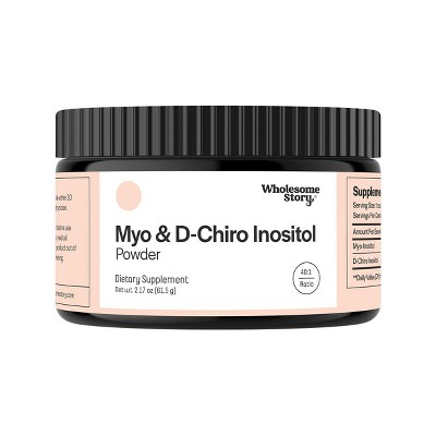 Wholesome Story Myo-inositol & D-chiro Inositol Capsules, Supports ...