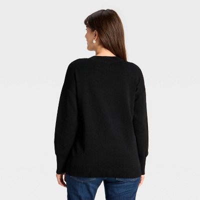 Crewneck Essential Maternity Pullover Sweater - Isabel Maternity by Ingrid & Isabel' - image 2