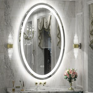 Apmir Super Bright 192 LEDs/m Lighted Anti-Fog Oval Wall Mirror in Tempered Glass, 3-Year Warranty - 1 of 4