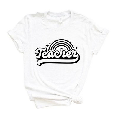 Simply Sage Market Women's Teacher Rainbow Short Sleeve Graphic Tee