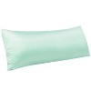 Satin Zippered Body Pillowcase, Silky Slip Cooling Body Pillow Cover - NTBAY - 4 of 4