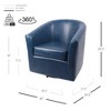 New Pacific Direct Ernest Bonded Leather Swivel Chair - 3 of 4