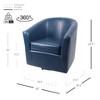 New Pacific Direct Ernest Bonded Leather Swivel Chair - image 3 of 4