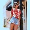 LA LEELA Button Down Shirt Summer Hawaiian Beach Vacation Party Tops Camp Short Sleeve Colorful Blouse Shirts Relaxed Fit Dressy - 4 of 4