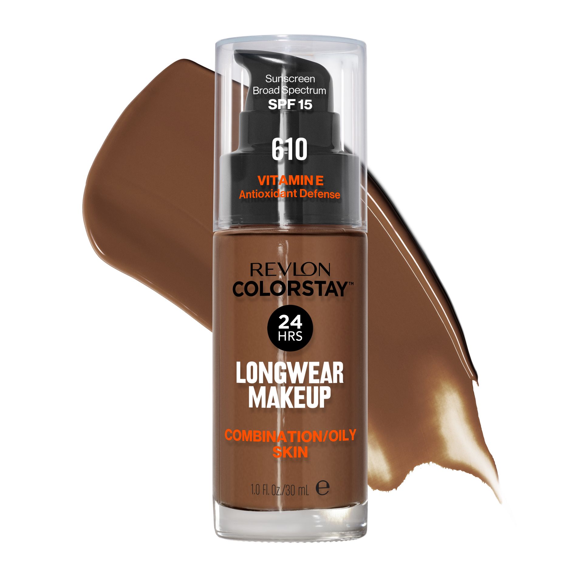 Revlon ColorStay Makeup for Combination/Oily Skin - SPF 15 - 610 Espresso - 1 fl oz