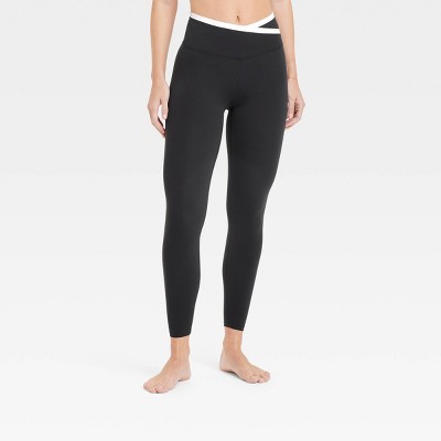 Women's Everyday Soft High-Rise Piped V-Waistband 7/8 Leggings - All In Motion™