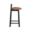 Meridian Furniture,Calvin Cognac Vegan Leather Stool - 4 of 4
