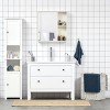 GlasFlength Decorative Wall Mirrors Vanity Mirrors Open Shelves Bathroom Decor Cabinet Accent Mirror for Bathroom Wall, White, 24.75"*6"*25.5" - 3 of 4