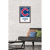 Trends International MLB Chicago Cubs - Logo 22 Framed Wall Poster Prints - 2 of 4