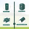 Metal Fence Post 5FT, U-Channel Garden Stakes, 8-Pack, Heavy Duty Steel, Rust Resistant, Easy Install Fence or Sign Support for Yard/Garden - 3 of 4