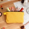 Unique Bargains Canvas Plain Zipper Toiletry Makeup Organizing Bags 8 Pcs - 4 of 4