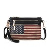 MKF Collection Alisson Vegan Leather Women’s FLAG Crossbody Wristlet Bag by Mia K - 2 of 4