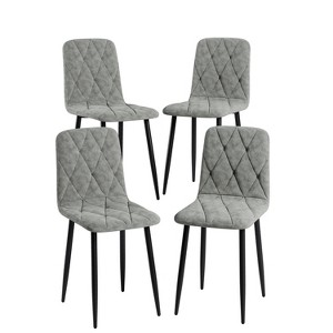 DOMETOUR Upholstery Dining Chairs Set of 4, Modern Kitchen Dining Room Chairs - 1 of 4