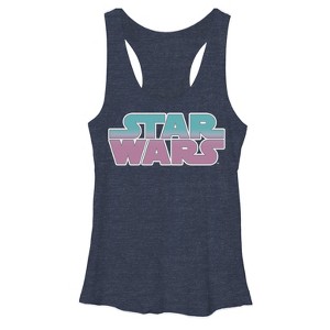 Women's Star Wars Logo Racerback Tank Top - 1 of 3