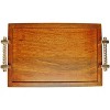 Livevie Dreamer Luxury Wooden Serving Tray - Elegant 15" x 10" Platter for Breakfast, Appetizers, Coffee, Bar, and Entertaining - 3 of 4
