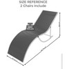 COZONY Outdoor Chaise Lounge Set of 2, Weather-Resistant Reclining Patio Chairs with Textilene Mesh for Poolside Garden and Backyard Use - 2 of 4