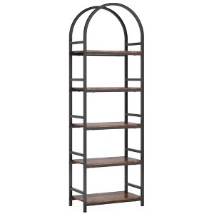 NicBex Bookshelf with Display Shelves & Metal Frame Bookcases for Living Room Home Office - 1 of 4