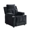 LOVMOR Kids Recliner Chair, Kid Upholstered Couch with Cup Holder, Footrest&Backrest, Toddlers Velvet Recliner w/ Headrest&Footrest - 4 of 4