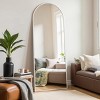 Beautyolove Full Length Mirror 57" x 20" Arched Floor Mirror Hanging Mounted Full Body Mirror, White - 3 of 4