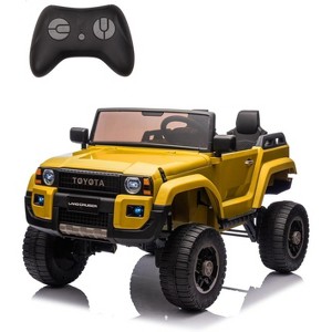 Toyota Licensed 24V Kids Ride-On Car, 2-Seater Electric Off-Road Truck with Parental Remote Control, Bluetooth Music, LED Lights, 4x550W Motors - 1 of 4