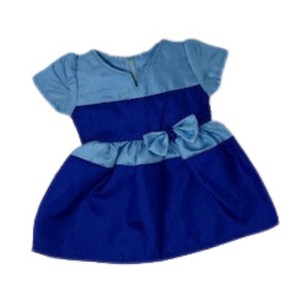 Doll Clothes Superstore Two Tone Blue Dress Fits 14 Inch Baby Alive And Little Baby Dolls - 1 of 4
