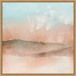16" x 16" Desert Landscape I by Katrina Pete Framed Wall Canvas - Amanti Art: Modern Abstract Decor - 1 of 4